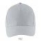 Cap Long Beach with Metal Buckle, Pure Grey