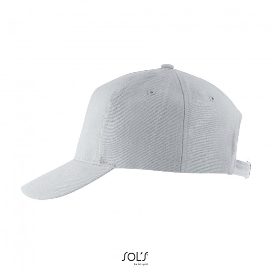 Cap Long Beach with Metal Buckle, Pure Grey Cap Long Beach with Metal Buckle, Pure Grey