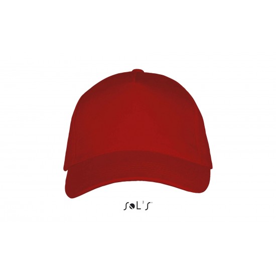 Cap Long Beach with Metal Buckle, Red Cap Long Beach with Metal Buckle, Red