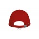 Cap Long Beach with Metal Buckle, Red Cap Long Beach with Metal Buckle, Red