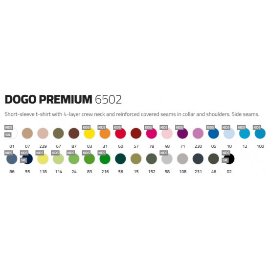Tricou Dogo Premium, White, p-u Barbati, S