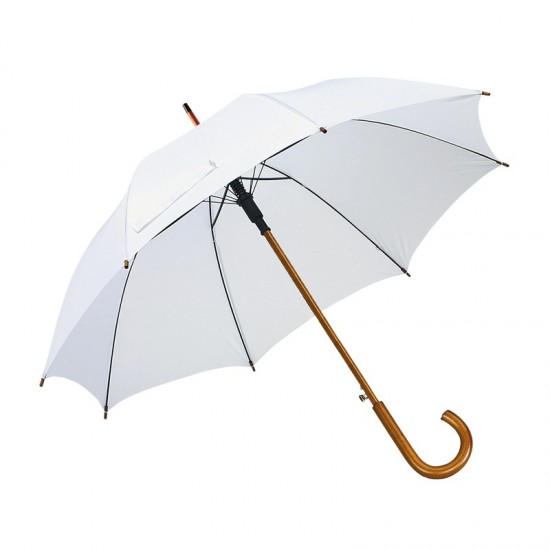 Semi-automatic Umbrella, White