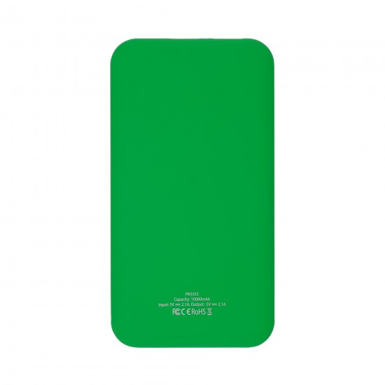 Power Bank Robbie, 10000 mAh, Green/White