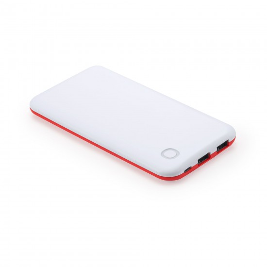 Power Bank Robbie, 10000 mAh, Red/White